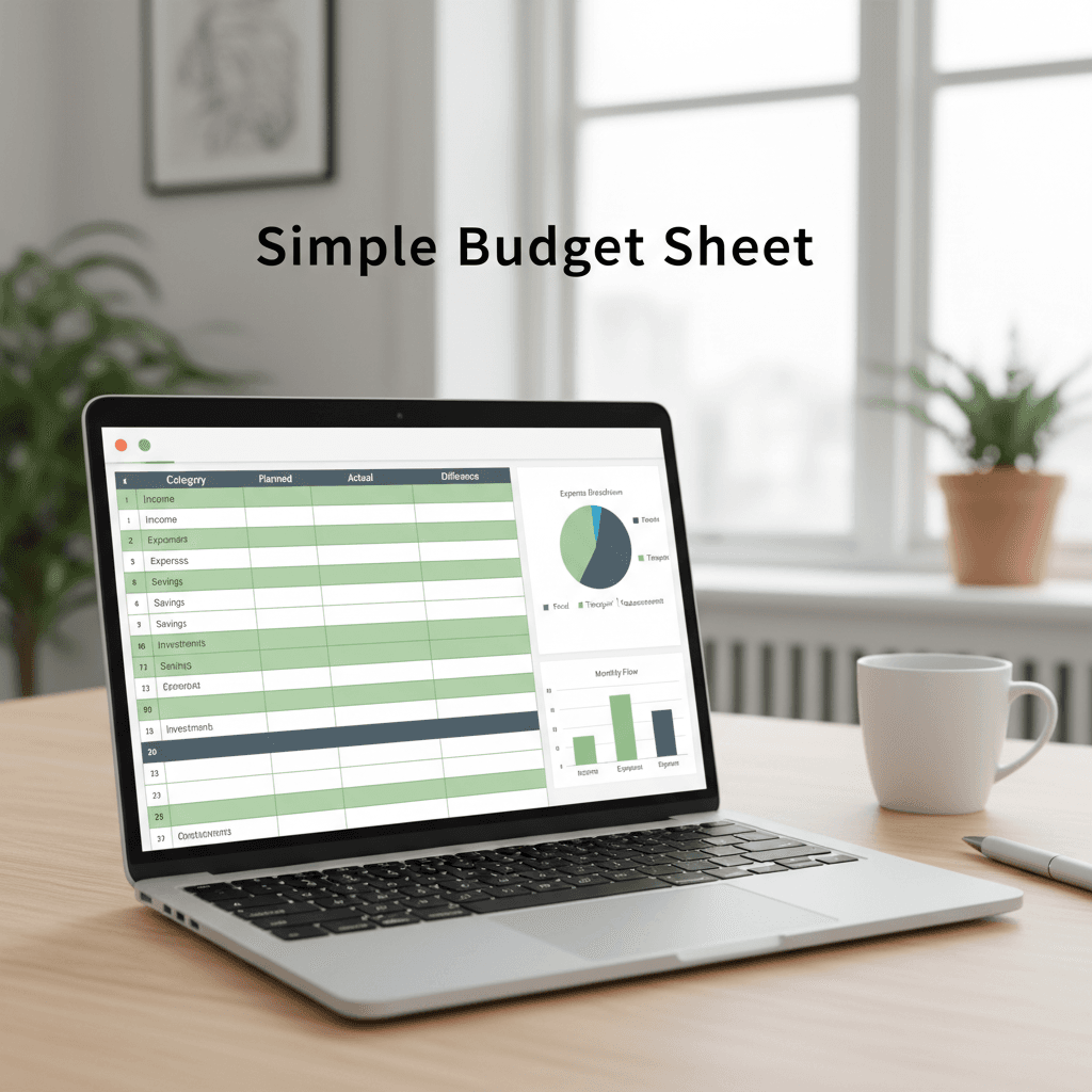 Simple Budget Sheet